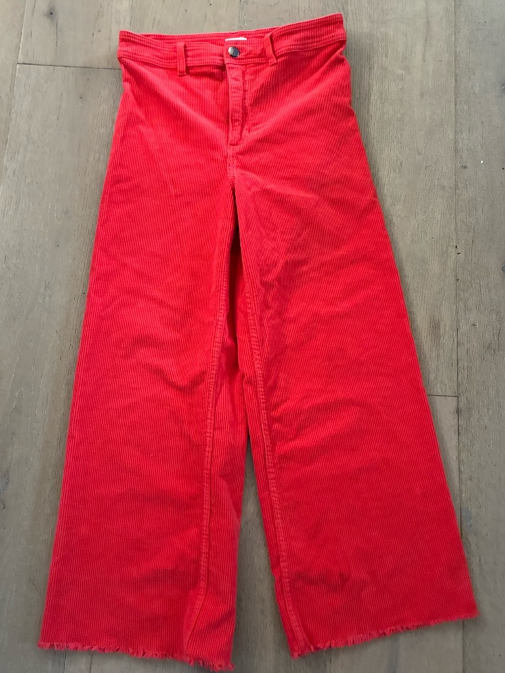 Billabong Vibrant tangerine Wide-Leg Corduroy Pants